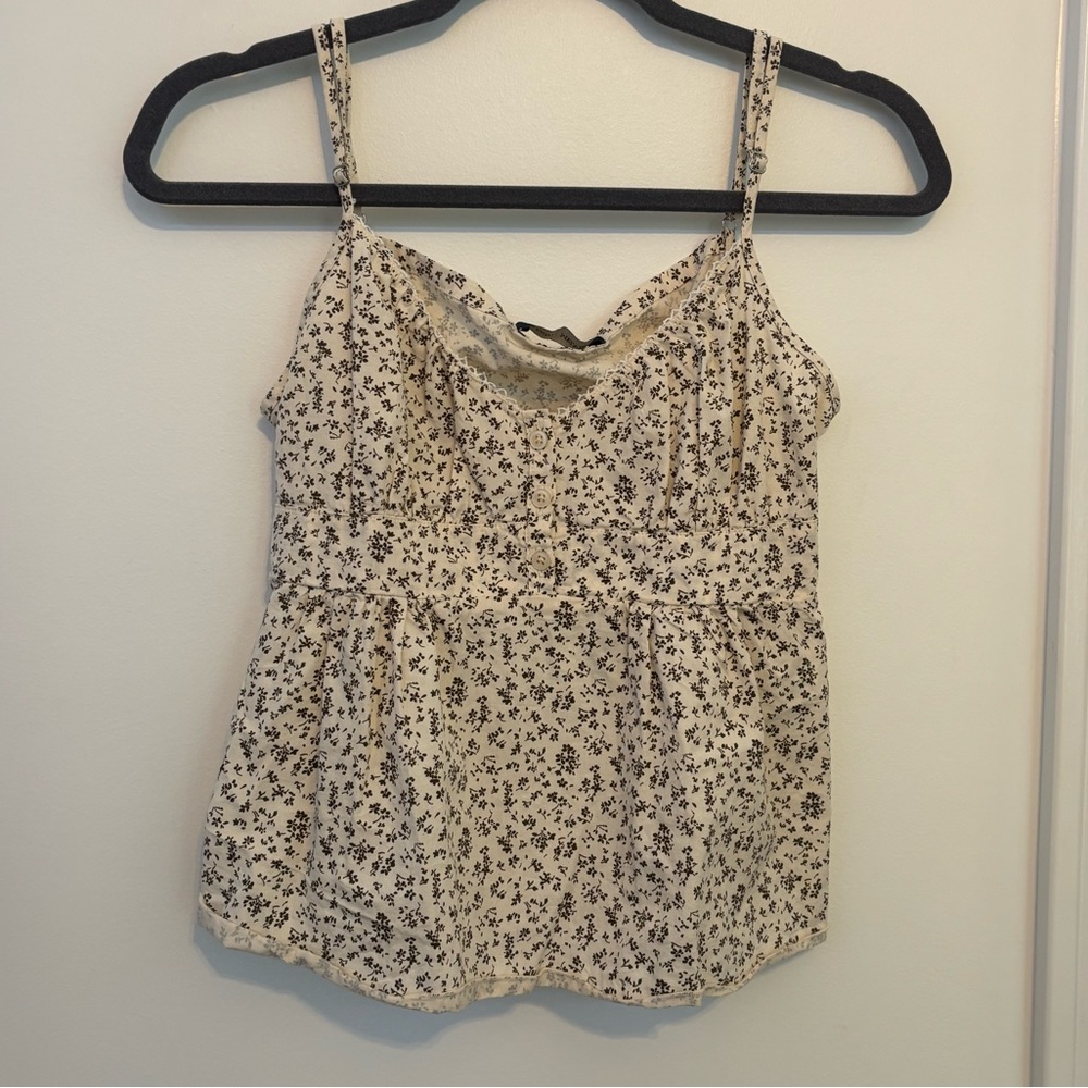 floral print tank top brandy melville
